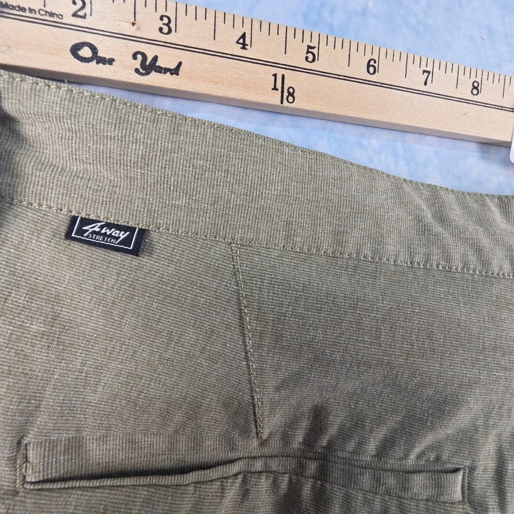 Billabong Submersibles Crossfire Hybrid Shorts Mens 36 Olive Green 4-Way Stretch